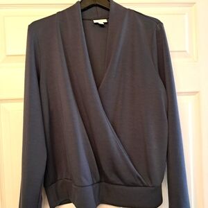 Jjill Pure Jill criss cross long sleeve top